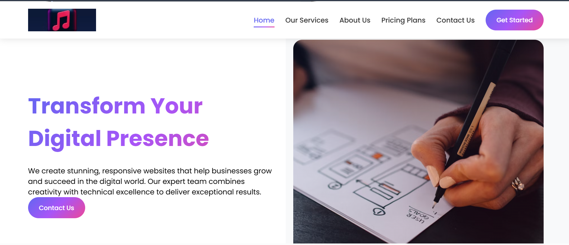 Digital Presence Website
